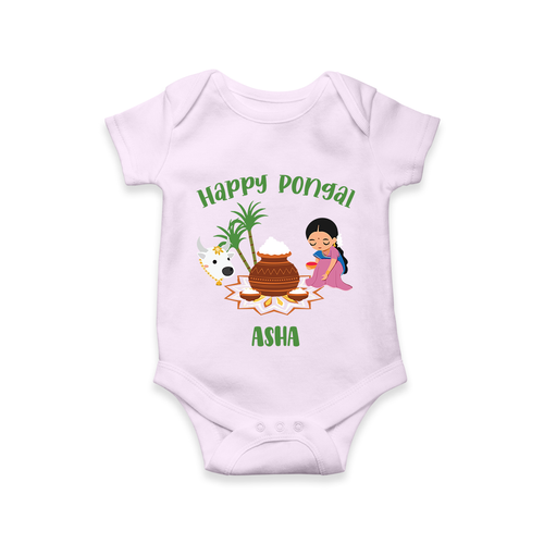 Happy Pongal - Festival Charm Customized Romper for Babies with Name