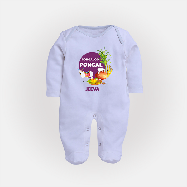 Pongaloo Pongal Personalized Kids Fullbody Suit - BABY BLUE - New Born (Chest 7.5")