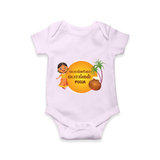 Pongalo Pongal - Harvest Time Fun Customized Romper for Babies with Name - LILAC - 0 - 3 Months Old (Chest 16")