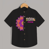 "Pongalo Pongal - Trendy Shirts for a Memorable Harvest Festival" - BLACK - 0 - 6 Months Old (Chest 23")