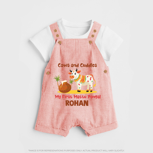 Cows And Cuddles  - My First Mattu Pongal Themed Dungaree Set For Kids