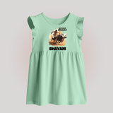 Pongal Special Jallikattu Print | Customized Baby frock  for Kid - MINT GREEN - 0 - 3 Months Old (Chest 17")