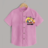 Tamil Pongal Cultural Print in tamil | Customized Shirt for Kid - BABY PINK - 0 - 6 Months Old (Chest 23")