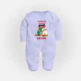 Pongalo Pongal Family Celebration | Personalized Kids Fullbody Suit  - BABY BLUE - New Born (Chest 7.5")