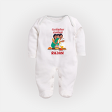 Pongalo Pongal Family Celebration | Personalized Kids Fullbody Suit  - WHITE - New Born (Chest 7.5")