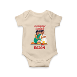 Pongalo Pongal Family Celebration | Personalized Kids Romper  - IVORY - New Born (Chest 14")
