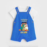 Pongalo Pongal Family Celebration | Personalized Kids Dungaree  - COBALT BLUE - 0 - 5 Months Old (Chest 18")