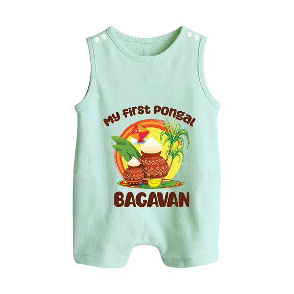 My First Pongal – Classic Pot Illustration | Customized Romper  Suit for baby - MINT GREEN - 0 - 5 Months Old (Chest 18")