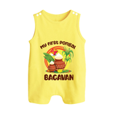My First Pongal – Classic Pot Illustration | Customized Romper  Suit for baby - PASTEL YELLOW - 0 - 5 Months Old (Chest 18")
