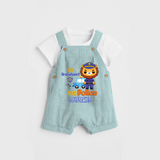 Little Braveheart Police Hero Dungaree - ARCTIC BLUE - 0 - 3 Months Old (Chest 17")