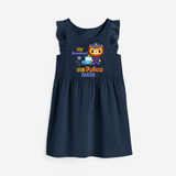 Little Braveheart Police Hero Frock - NAVY BLUE - 0 - 6 Months Old (Chest 18")