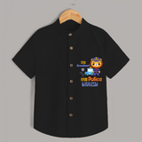 Little Braveheart Police Hero Shirt - BLACK - 0 - 6 Months Old (Chest 21")