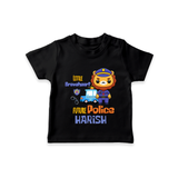 Little Braveheart Police Hero T-Shirt - BLACK - 0 - 5 Months Old (Chest 17")