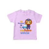 Little Braveheart Police Hero T-Shirt - LILAC - 0 - 5 Months Old (Chest 17")