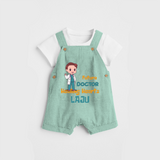 Healing Hearts Doctor Boy Dungaree - LIGHT GREEN - 0 - 3 Months Old (Chest 17")