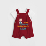 Healing Hearts Doctor Boy Dungaree - RED - 0 - 3 Months Old (Chest 17")