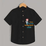 Healing Hearts Doctor Boy Shirt - BLACK - 0 - 6 Months Old (Chest 21")