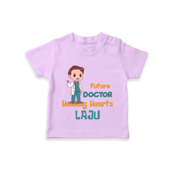 Healing Hearts Doctor Boy T-Shirt - LILAC - 0 - 5 Months Old (Chest 17")