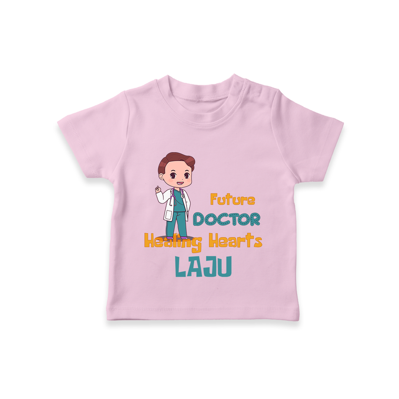 Healing Hearts Doctor Boy T-Shirt - PINK - 0 - 5 Months Old (Chest 17")