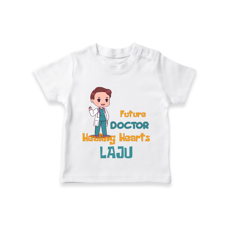 Healing Hearts Doctor Boy T-Shirt - WHITE - 0 - 5 Months Old (Chest 17")