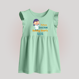 Future Doctor Baby Frock | Custom Printed Name Baby Frock - MINT GREEN - 0 - 3 Months Old (Chest 17")
