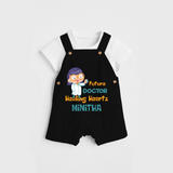 Healing Hearts Doctor Girl Dungaree - BLACK - 0 - 3 Months Old (Chest 17")