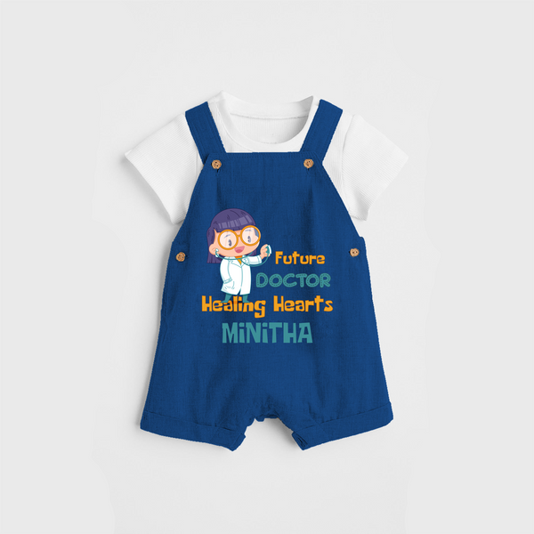 Healing Hearts Doctor Girl Dungaree - COBALT BLUE - 0 - 3 Months Old (Chest 17")