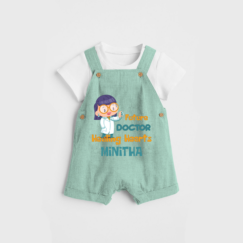 Healing Hearts Doctor Girl Dungaree - LIGHT GREEN - 0 - 3 Months Old (Chest 17")