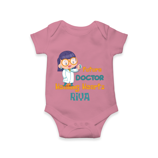 Future Doctor Romper / Onesie | Custom Printed Name Romper / Onesie - ONION - New Born (Chest 14")
