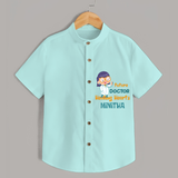 Healing Hearts Doctor Girl Shirt - ARCTIC BLUE - 0 - 6 Months Old (Chest 21")