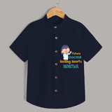 Healing Hearts Doctor Girl Shirt - NAVY BLUE - 0 - 6 Months Old (Chest 21")