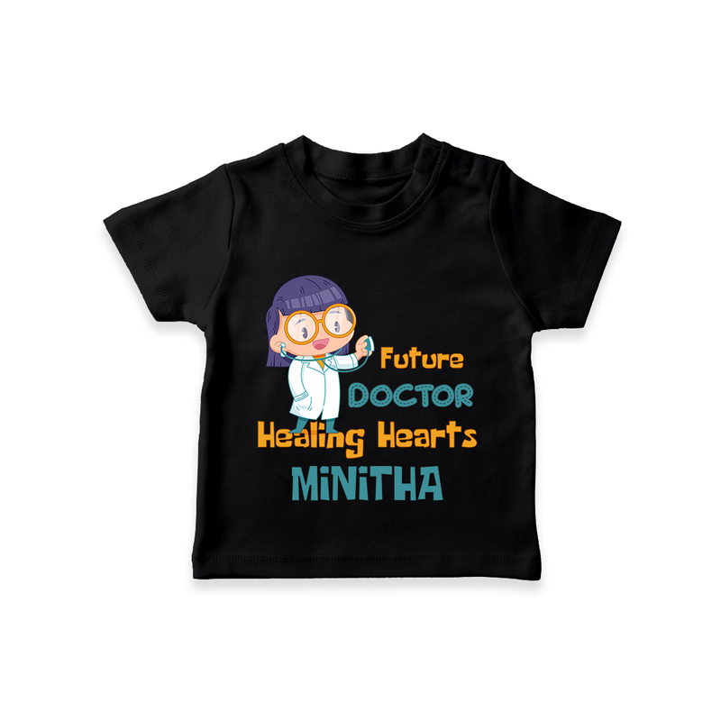 Healing Hearts Doctor Girl T-Shirt - BLACK - 0 - 5 Months Old (Chest 17")