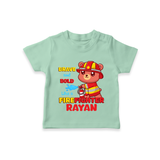 Brave and Bold Firefighter Hero T-Shirt - MINT GREEN - 0 - 5 Months Old (Chest 17")