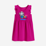 Aspiring Mini Chef Frock - HOT PINK - 0 - 6 Months Old (Chest 18")