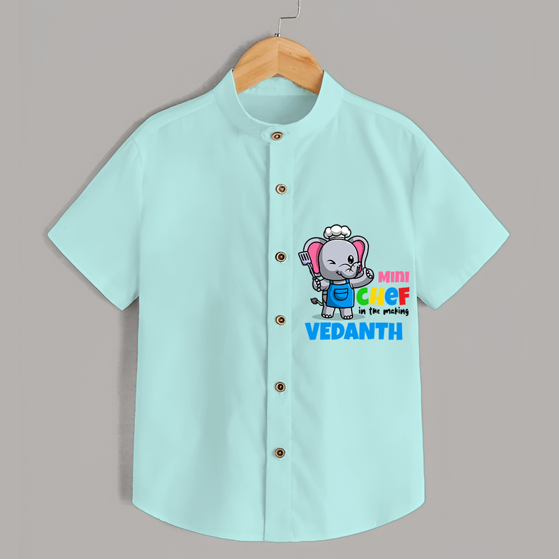 Aspiring Mini Chef Shirt - ARCTIC BLUE - 0 - 6 Months Old (Chest 21")