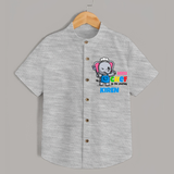 Future Chef Shirt | Soft Cotton Personalized Shirt - GREY - 0 - 6 Months Old (Chest 23")