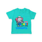 Aspiring Mini Chef T-Shirt - TEAL - 0 - 5 Months Old (Chest 17")