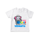 Aspiring Mini Chef T-Shirt - WHITE - 0 - 5 Months Old (Chest 17")