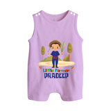 Future Farmer Romper Suit | Profession-Themed Name Romper Suit - LILAC - 0 - 5 Months Old (Chest 18")