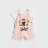 Little Farmer Boy Dungaree - PEACH - 0 - 3 Months Old (Chest 17")