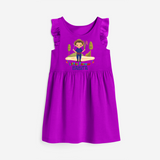 Little Farmer Boy Frock - PURPLE - 0 - 6 Months Old (Chest 18")