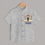 Future Farmer Shirt | Profession-Themed Name Shirt - GREY - 0 - 6 Months Old (Chest 23")