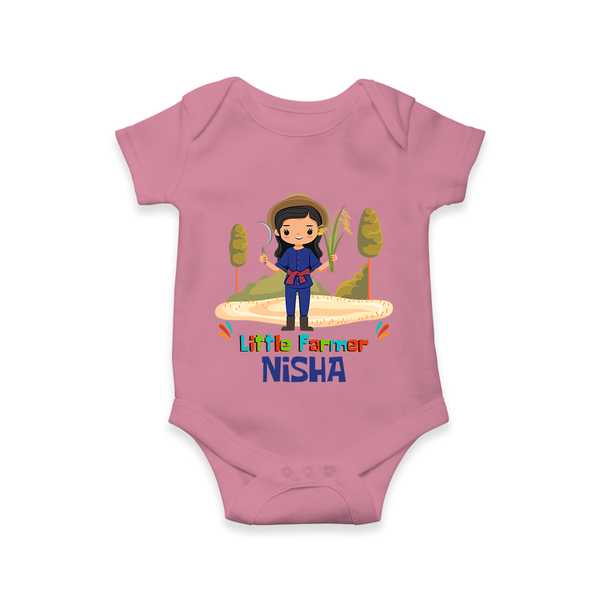 Future Farmer Romper / Onesie | Soft Cotton Personalized Romper / Onesie - ONION - New Born (Chest 14")