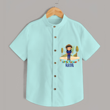 Little Farmer Girl Shirt - ARCTIC BLUE - 0 - 6 Months Old (Chest 21")