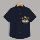 Little Farmer Girl Shirt - NAVY BLUE - 0 - 6 Months Old (Chest 21")