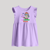 Future Scientist Baby Frock | Cute Baby Baby Frock with Name - LILAC - 0 - 3 Months Old (Chest 17")