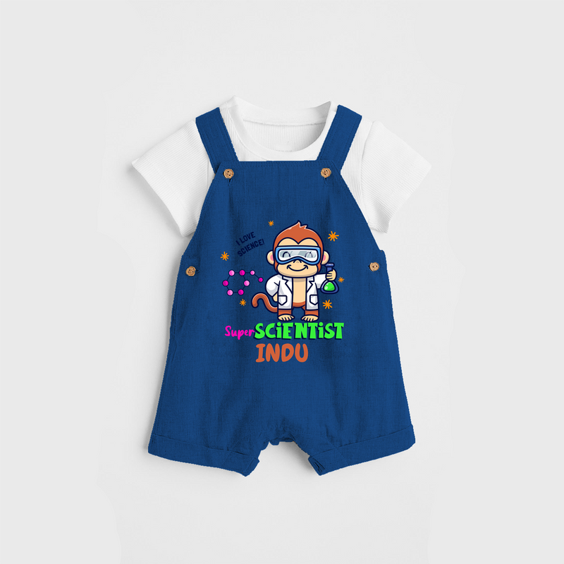 Super Scientist Explorer Dungaree - COBALT BLUE - 0 - 3 Months Old (Chest 17")