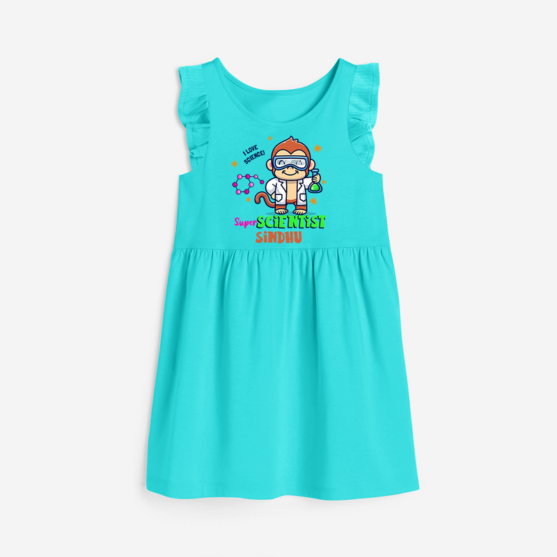 Super Scientist Explorer Frock - LIGHT BLUE - 0 - 6 Months Old (Chest 18")