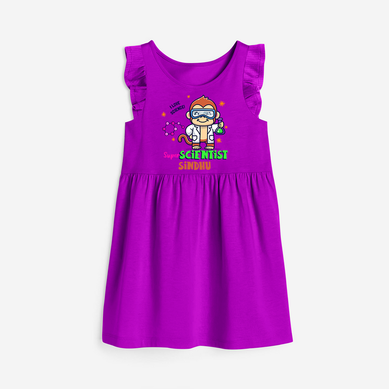 Super Scientist Explorer Frock - PURPLE - 0 - 6 Months Old (Chest 18")