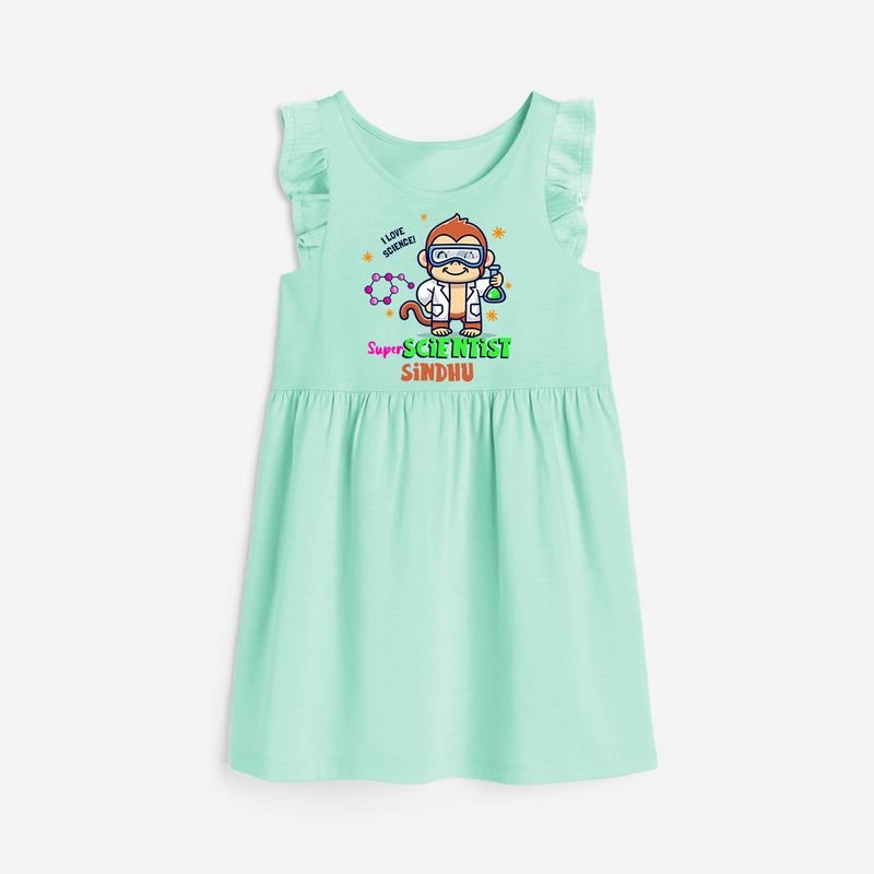 Super Scientist Explorer Frock - TEAL GREEN - 0 - 6 Months Old (Chest 18")